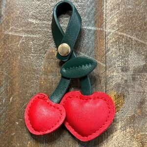 Ⓜ️Cherry Heart‎ Bag Charm